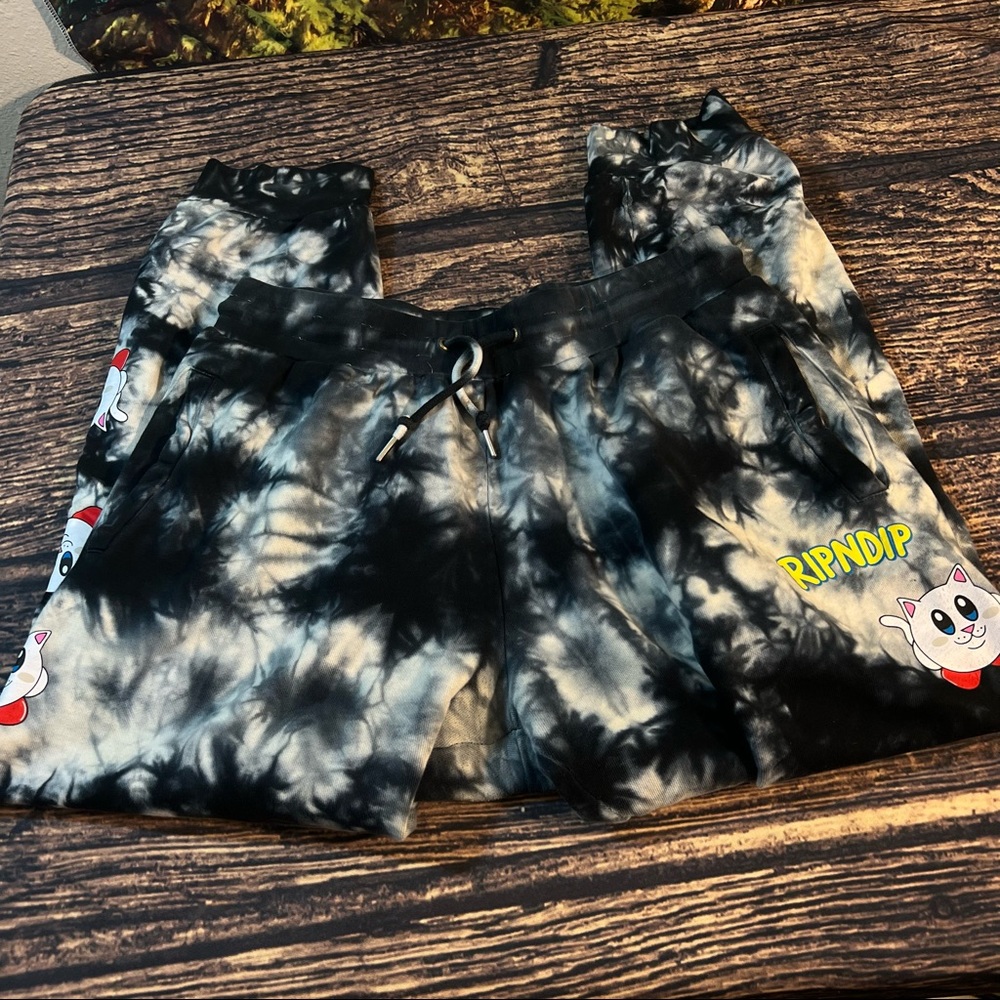 Rip n Dip Kirby Nerm black & White Joggers Medium